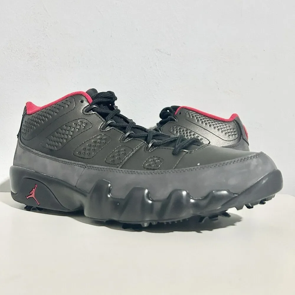 Air Jordan 9 Low G “Charcoal” Men’s Size 11.5-12 Red Black Golf Shoes No Lid